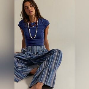 Free People Protagonist Cropped Cap Sleeve Tee